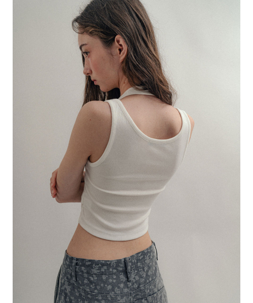 VISUS(ヴィスシュ)の「Layerd Halter Top_White(Tシャツ/カットソー・レディース・その他・FREE)」の5枚目の写真
