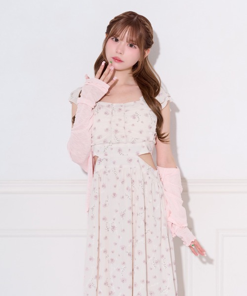 apres jour(アプレジュール)の「アソート柄サイドカット肩フリルワンピース(ワンピース・レディース・ピンク/ライトブルー/アイボリー/ライトイエロー・X-LARGE/SMALL/MEDIUM)」の18枚目の写真