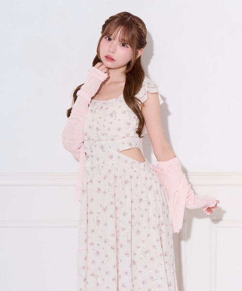apres jour(アプレジュール)の「アソート柄サイドカット肩フリルワンピース(ワンピース・レディース・ピンク/ライトブルー/アイボリー/ライトイエロー・X-LARGE/SMALL/MEDIUM)」の19枚目の写真