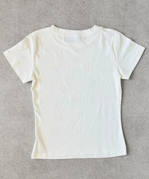 SHEPP（シープ）の「ドットロゴ プリント 半袖ミニTシャツ（Tシャツ/カットソー・レディース・ホワイト・L/M）」の21枚目の写真