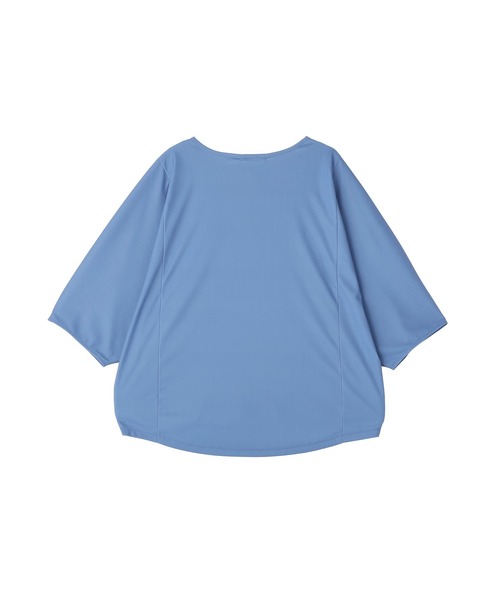 Green Parks(グリーンパークス)の「ハーフZIPドルマンプルオーバー(Tシャツ/カットソー・レディース・ブラック/ブルー/ブラウン/ホワイト・FREE)」の7枚目の写真