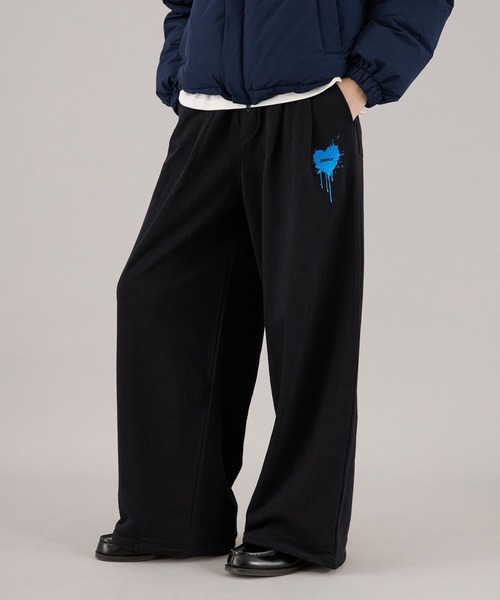 GRANCY】Rhinestone Design Layered Sweatpants / ラインストーン GRANCY】Rhinestone Design Layered Sweatpants / ラインストーン
