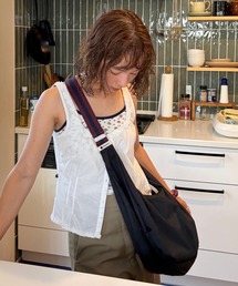 LeSportsac（レスポートサック）の「LG HAMMOCK ADJ BAG ディープシー/パープルネイビーウェビング（ショルダーバッグ）」