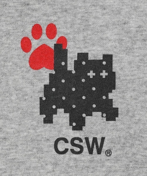CATSAVETHEWORLD（キャットセーブザワールド）の「◇CATSAVETHEWORLD◇ブランド直輸入正規品/Kiri フットスタンプ フードTシャツ Kiri Foot Stamp Hood Tee（パーカー・レディース・グレー/ブラック・FREE）」の7枚目の写真