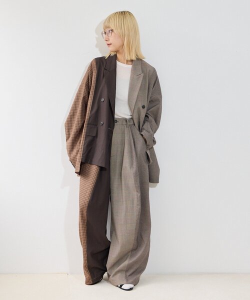 etsinta(エシンタ)の「【etsinta】パッチワークバルーンイージーパンツ(その他パンツ・レディース・ネイビー/ブラウン・ONE SIZE)」の12枚目の写真