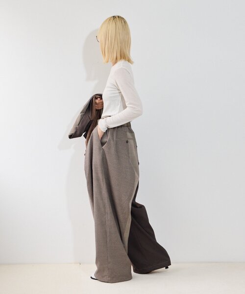 etsinta(エシンタ)の「【etsinta】パッチワークバルーンイージーパンツ(その他パンツ・レディース・ネイビー/ブラウン・ONE SIZE)」の14枚目の写真