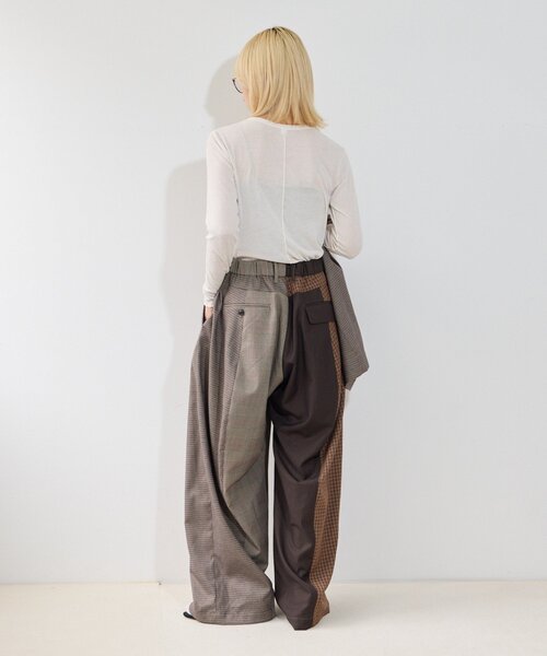etsinta(エシンタ)の「【etsinta】パッチワークバルーンイージーパンツ(その他パンツ・レディース・ネイビー/ブラウン・ONE SIZE)」の15枚目の写真