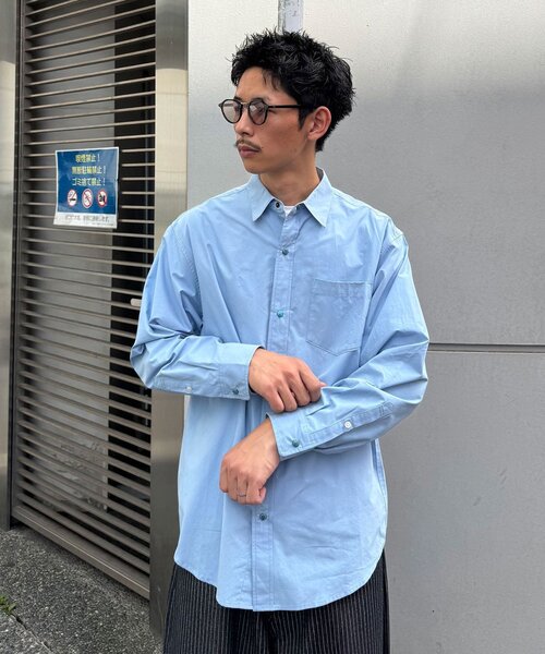 CIAOPANIC（チャオパニック）の「ターコイズボタンシャツ（シャツ/ブラウス・メンズ・サックスブルー/ホワイト・LARGE/MEDIUM）」の2枚目の写真