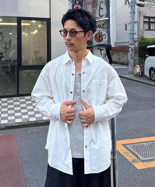 CIAOPANIC（チャオパニック）の「ターコイズボタンシャツ（シャツ/ブラウス・メンズ・サックスブルー/ホワイト・LARGE/MEDIUM）」の3枚目の写真