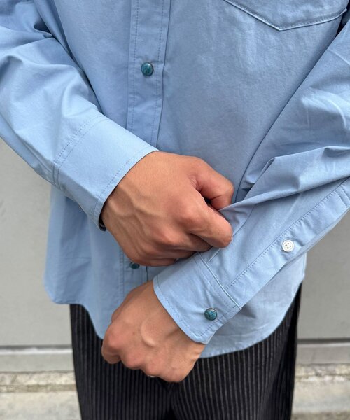 CIAOPANIC（チャオパニック）の「ターコイズボタンシャツ（シャツ/ブラウス・メンズ・サックスブルー/ホワイト・LARGE/MEDIUM）」の21枚目の写真