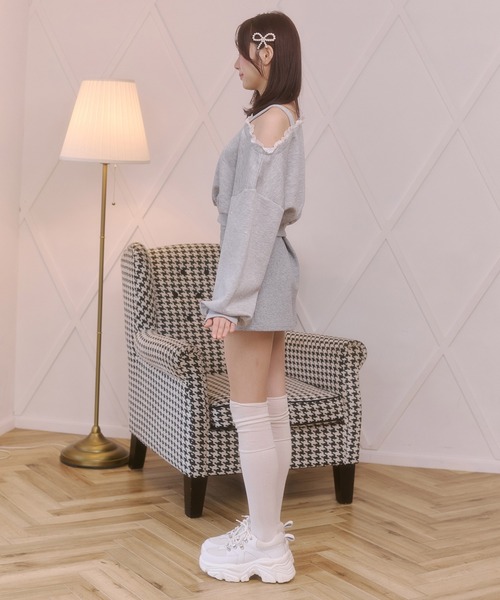 Rmine(アールマイン)の「ナポレオンデザイン台形ミニスカート(スカート・レディース・ネイビー/グレー/チャコールグレー・FREE)」の21枚目の写真