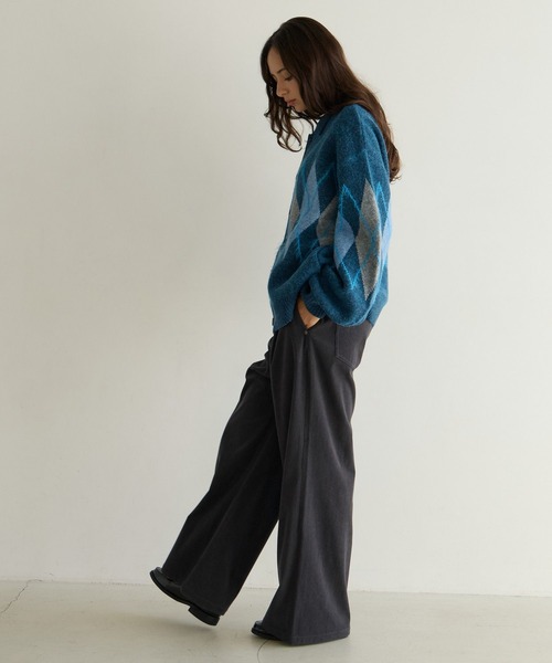 PBLIM(ページボーイリム)の「《UNISEX》アーガイルポロカーディガン(カーディガン/ボレロ・レディース・ブラウン/グレー/ブルー・FREE)」の17枚目の写真
