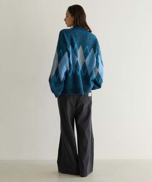PBLIM(ページボーイリム)の「《UNISEX》アーガイルポロカーディガン(カーディガン/ボレロ・レディース・ブラウン/グレー/ブルー・FREE)」の18枚目の写真
