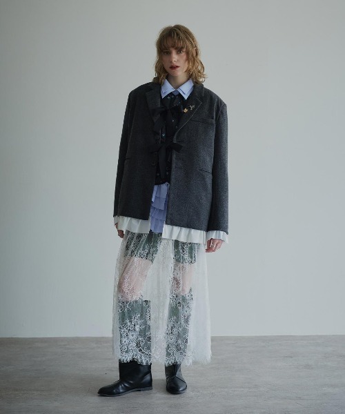 W:Huku(フーク)の「【ノンアイロンシリーズ】ボリュームチュチュペプラムブラウス / No-Iron Voluminous Tutu Peplum Blouse(シャツ/ブラウス・レディース・ブラック/オフホワイト/スカイブルー・FREE)」の18枚目の写真