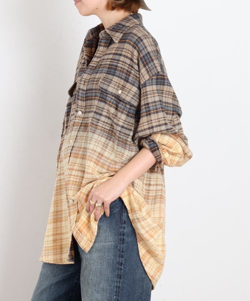 R13（アールサーティーン）の「*【R13/アールサーティーン】BOYFRIEND SHIRT（シャツ/ブラウス・レディース・ベージュ・FREE）」の5枚目の写真