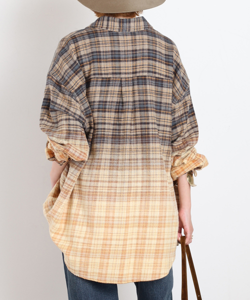 R13（アールサーティーン）の「*【R13/アールサーティーン】BOYFRIEND SHIRT（シャツ/ブラウス・レディース・ベージュ・FREE）」の6枚目の写真