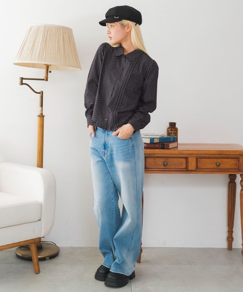 WEGO(ウィゴー)の「WEGO/【26年秋冬新作】ピンタックフリルブラウス(シャツ/ブラウス・レディース・その他1/その他2・FREE)」の16枚目の写真