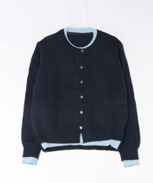 【WEB限定】レイヤード風配色ニットトップス