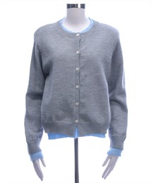 【WEB限定】レイヤード風配色ニットトップス
