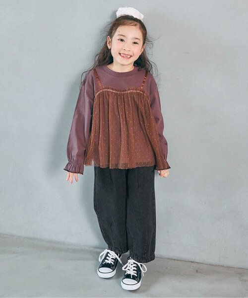 BREEZE(ブリーズ)の「【WEB限定】ゆったりタックデニムパンツ(デニムパンツ・キッズ・ブルー/ブラック/ネイビー・90/100/110/120/130/140/150/160)」の5枚目の写真