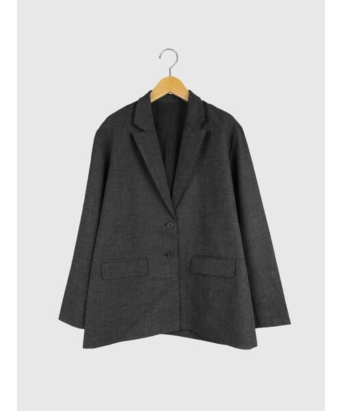 FIKA.(フィーカ)の「Over tailored jacket(テーラードジャケット・レディース・ブラック/ブラウン・MEDIUM)」の9枚目の写真