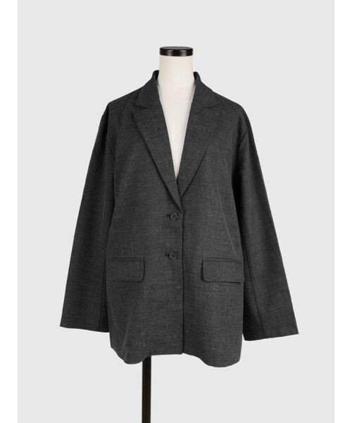 FIKA.(フィーカ)の「Over tailored jacket(テーラードジャケット・レディース・ブラック/ブラウン・MEDIUM)」の10枚目の写真