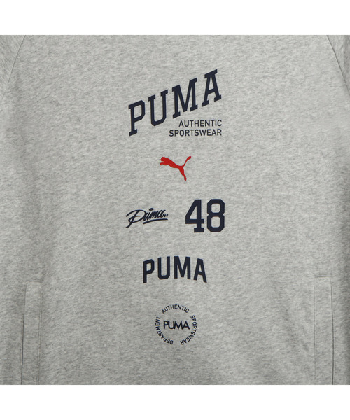 PUMA（プーマ）の「PUMA プーマ メンズ ESS エレベーテッド ミックス ロゴ フーディ（パーカー・メンズ・ダークブラウン系/ブラック系/ライトグレー・MEDIUM/LARGE/XX-LARGE/X-LARGE/SMALL）」の20枚目の写真
