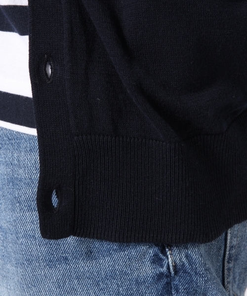 RAGEBLUE（レイジブルー）の「＜GIZA綿使用＞Vカーデ長袖/711475（ニット/セーター・メンズ・ホワイト/ブルー/グレー/ネイビー/ベージュ・MEDIUM/LARGE）」の6枚目の写真