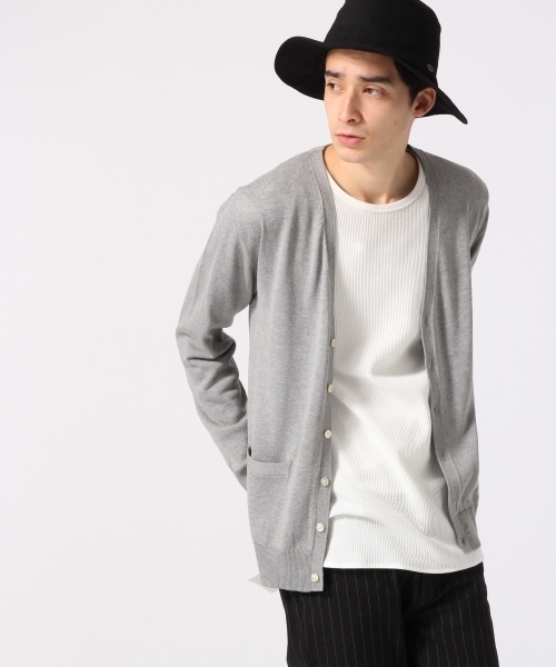 RAGEBLUE（レイジブルー）の「＜GIZA綿使用＞Vカーデ長袖/711475（ニット/セーター・メンズ・ホワイト/ブルー/グレー/ネイビー/ベージュ・MEDIUM/LARGE）」の16枚目の写真