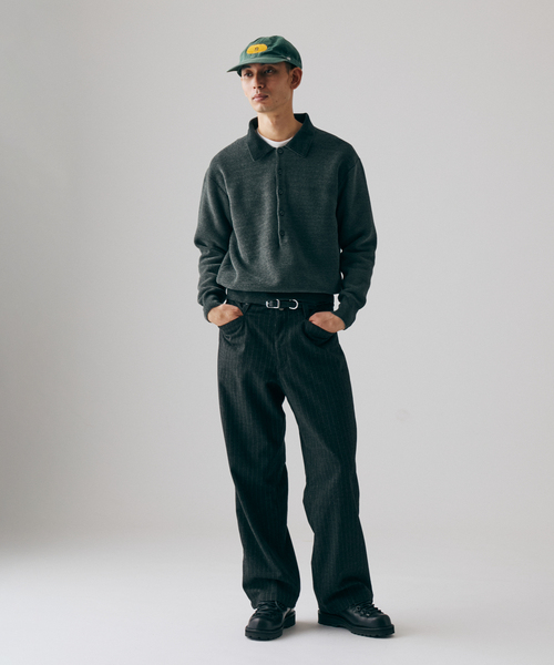 JOURNAL STANDARD（ジャーナルスタンダード）の「シェニール ピケ ニット ポロ（ニット/セーター・メンズ・チャコールグレー/ブラウン系その他/ラスタ・MEDIUM/LARGE）」の4枚目の写真