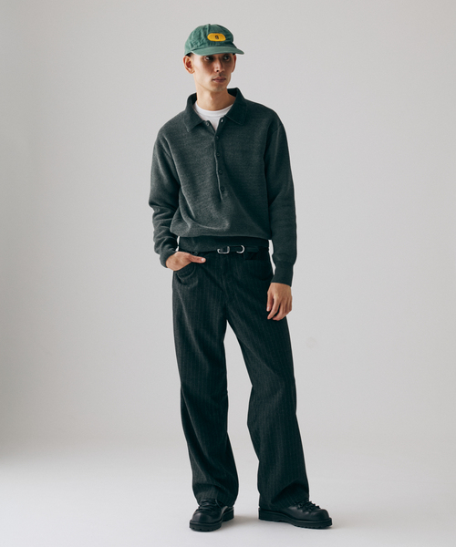 JOURNAL STANDARD（ジャーナルスタンダード）の「シェニール ピケ ニット ポロ（ニット/セーター・メンズ・チャコールグレー/ブラウン系その他/ラスタ・MEDIUM/LARGE）」の5枚目の写真