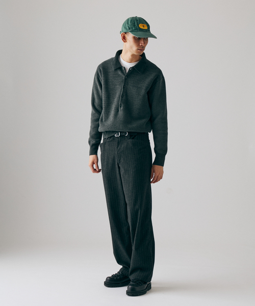 JOURNAL STANDARD（ジャーナルスタンダード）の「シェニール ピケ ニット ポロ（ニット/セーター・メンズ・チャコールグレー/ブラウン系その他/ラスタ・MEDIUM/LARGE）」の6枚目の写真