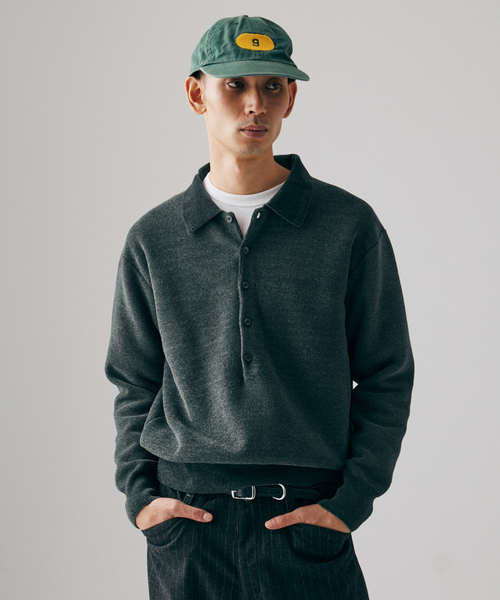 JOURNAL STANDARD（ジャーナルスタンダード）の「シェニール ピケ ニット ポロ（ニット/セーター・メンズ・チャコールグレー/ブラウン系その他/ラスタ・MEDIUM/LARGE）」の9枚目の写真