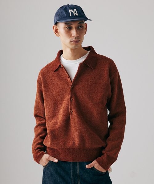 JOURNAL STANDARD（ジャーナルスタンダード）の「シェニール ピケ ニット ポロ（ニット/セーター・メンズ・チャコールグレー/ブラウン系その他/ラスタ・MEDIUM/LARGE）」の11枚目の写真