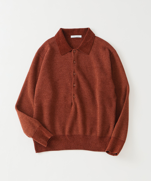 JOURNAL STANDARD（ジャーナルスタンダード）の「シェニール ピケ ニット ポロ（ニット/セーター・メンズ・チャコールグレー/ブラウン系その他/ラスタ・MEDIUM/LARGE）」の18枚目の写真