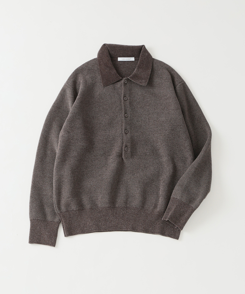 JOURNAL STANDARD（ジャーナルスタンダード）の「シェニール ピケ ニット ポロ（ニット/セーター・メンズ・チャコールグレー/ブラウン系その他/ラスタ・MEDIUM/LARGE）」の20枚目の写真