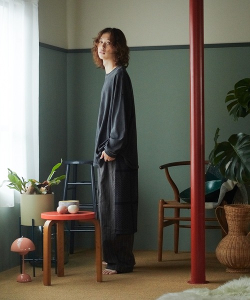 STOF(ストフ)の「STOF/ストフ/PIGMENT-DYED L/S TEE D/TERPSICHORA(Tシャツ/カットソー・メンズ・ホワイト/ブラック・L/M/S)」の12枚目の写真