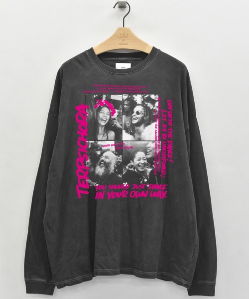 STOF(ストフ)の「STOF/ストフ/PIGMENT-DYED L/S TEE D/TERPSICHORA(Tシャツ/カットソー・メンズ・ホワイト/ブラック・L/M/S)」の4枚目の写真