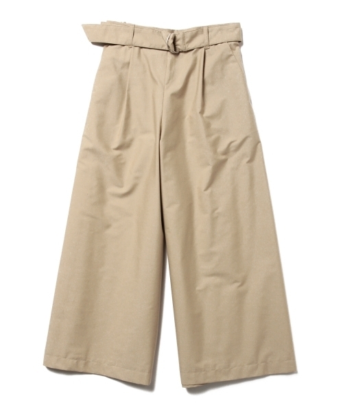Ray BEAMS（レイビームス）の「Ray BEAMS / ベルテッド ワイドパンツ（その他パンツ・レディース・ベージュ/ネイビー・1/0）」の9枚目の写真