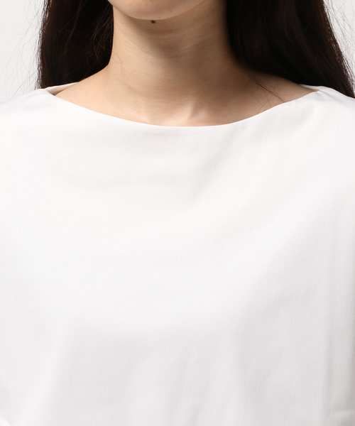 FIGARO Paris（フィガロパリ）の「トリコット 2枚重ねプルオーバー◆（Tシャツ/カットソー・レディース・ネイビー/オレンジ/ホワイト・FREE）」の7枚目の写真