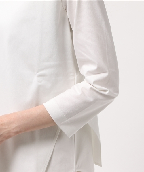 FIGARO Paris（フィガロパリ）の「トリコット 2枚重ねプルオーバー◆（Tシャツ/カットソー・レディース・ネイビー/オレンジ/ホワイト・FREE）」の8枚目の写真