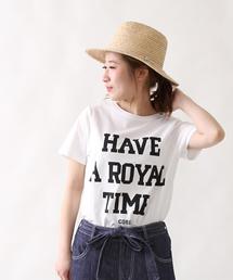 coen | HAVE A ROYAL TIME ロゴプリントTシャツ(Tシャツ/カットソー)