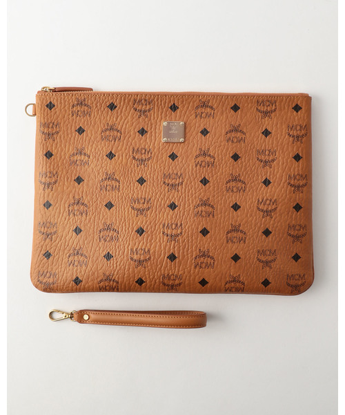 MCM（エムシーエム）の「【MCM】POUCH LARGE STARK/MXZ6SVE17,MXZ6AVE17（クラッチバッグ・メンズ・ライトブラウン/レッド/ブラック・FREE）」の3枚目の写真