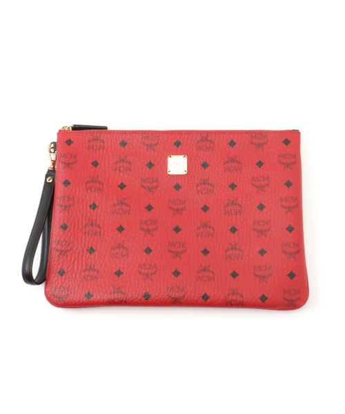 MCM（エムシーエム）の「【MCM】POUCH LARGE STARK/MXZ6SVE17,MXZ6AVE17（クラッチバッグ・メンズ・ライトブラウン/レッド/ブラック・FREE）」の14枚目の写真