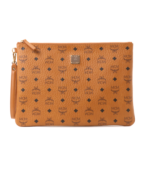 MCM（エムシーエム）の「【MCM】POUCH LARGE STARK/MXZ6SVE17,MXZ6AVE17（クラッチバッグ・メンズ・ライトブラウン/レッド/ブラック・FREE）」の13枚目の写真