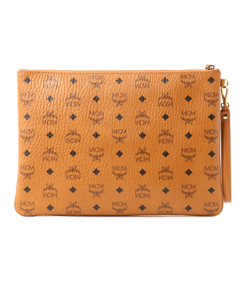 MCM（エムシーエム）の「【MCM】POUCH LARGE STARK/MXZ6SVE17,MXZ6AVE17（クラッチバッグ・メンズ・ライトブラウン/レッド/ブラック・FREE）」の4枚目の写真
