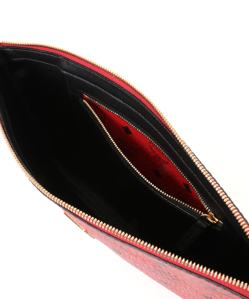 MCM（エムシーエム）の「【MCM】POUCH LARGE STARK/MXZ6SVE17,MXZ6AVE17（クラッチバッグ・メンズ・ライトブラウン/レッド/ブラック・FREE）」の10枚目の写真