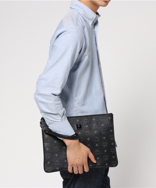 MCM（エムシーエム）の「【MCM】POUCH LARGE STARK/MXZ6SVE17,MXZ6AVE17（クラッチバッグ・メンズ・ライトブラウン/レッド/ブラック・FREE）」の11枚目の写真