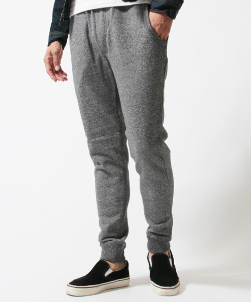 THE CASUAL（カジュアル）の「撚り杢吊り裏毛スリムスウェットパンツ（その他パンツ・メンズ・チャコール/オートミール/ネイビー/杢グレー・L/M/S）」の3枚目の写真