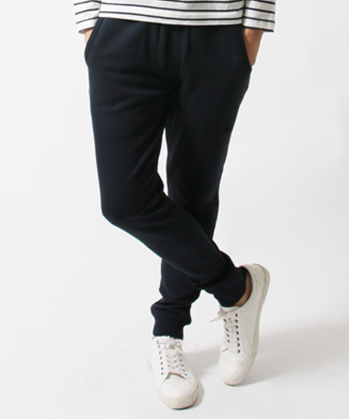 THE CASUAL（カジュアル）の「撚り杢吊り裏毛スリムスウェットパンツ（その他パンツ・メンズ・チャコール/オートミール/ネイビー/杢グレー・L/M/S）」の2枚目の写真